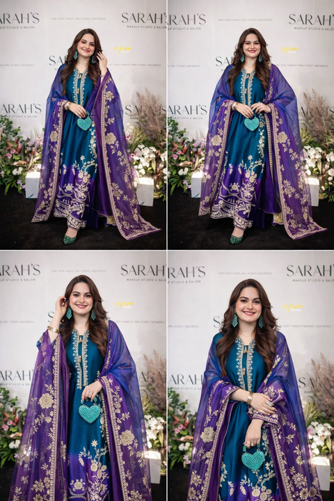 ETHNIC - 3 Piece Unstitched Embroidered Lawn Suit : PP4