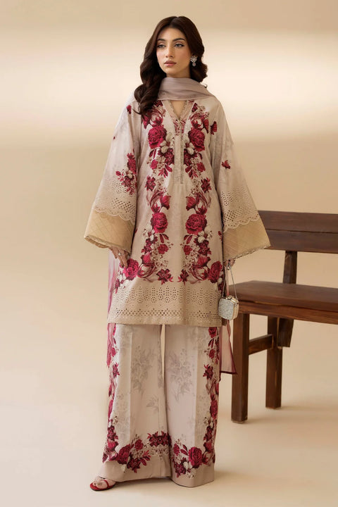 ADAN LIBAS- Luxury Lawn Embroidered 3 Piece Unstitched - AMALTAS 1603