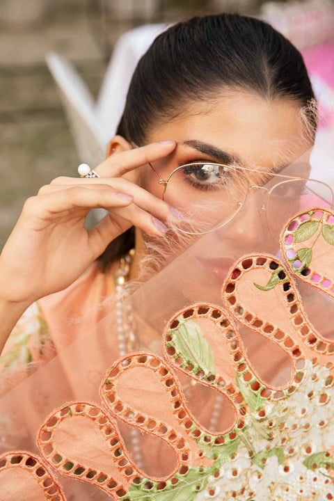MARIA B -3 Piece Unstitched Embroidered Lawn Suit | MPT-2602-A