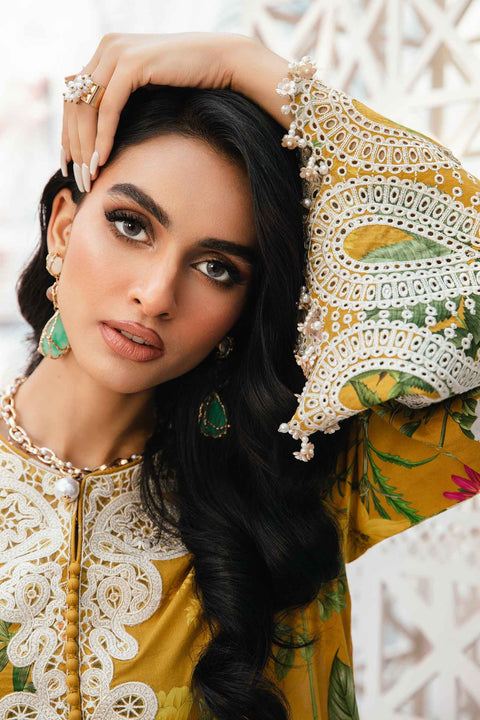 MARIA B -3 Piece Unstitched Embroidered Lawn Suit | MPT-2604-B