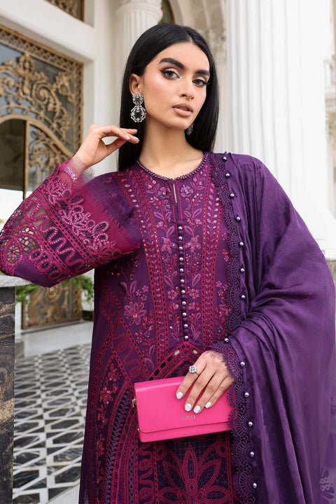 Maria B - 3 Piece Unstitched Embroidered Lawn Suit - EL-26-14