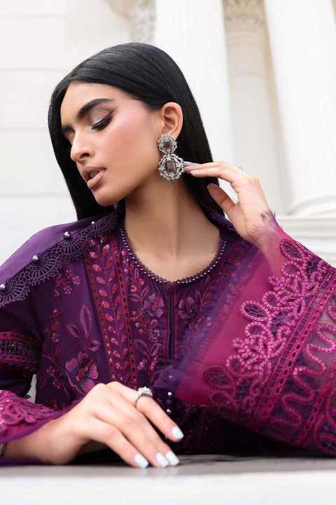 Maria B - 3 Piece Unstitched Embroidered Lawn Suit - EL-26-14