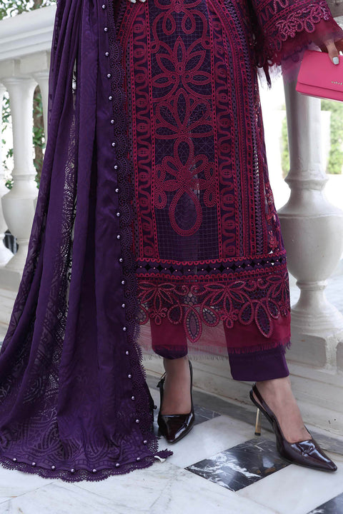 Maria B - 3 Piece Unstitched Embroidered Lawn Suit - EL-26-14