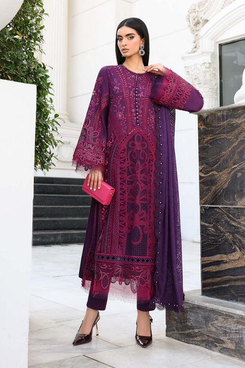 Maria B - 3 Piece Unstitched Embroidered Lawn Suit - EL-26-14