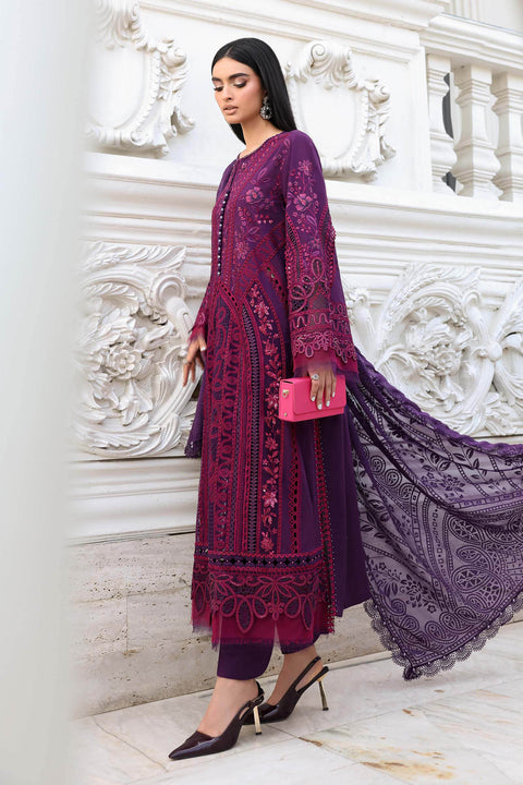 Maria B - 3 Piece Unstitched Embroidered Lawn Suit - EL-26-14