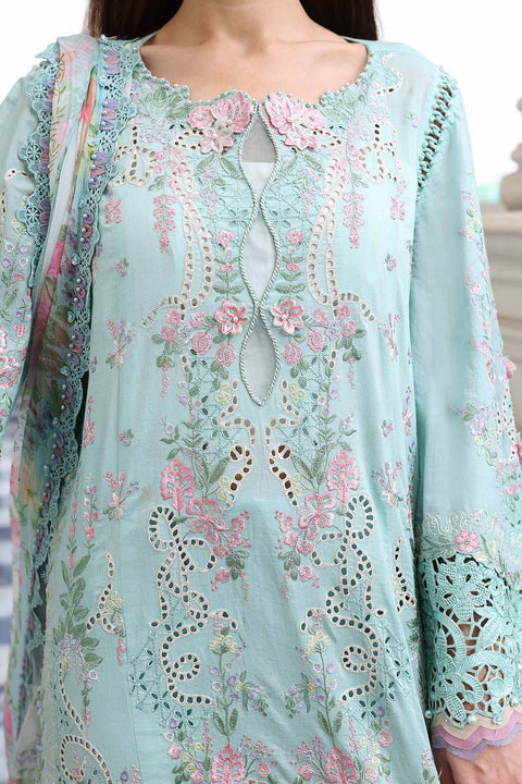 Maria b - 3 Piece Unstitched Embroidered Lawn Suit -EL-26-15