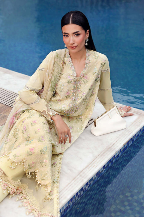 MARIA B - 3 Piece Unstitched Embroidered Lawn Suit - MPT-3001-A