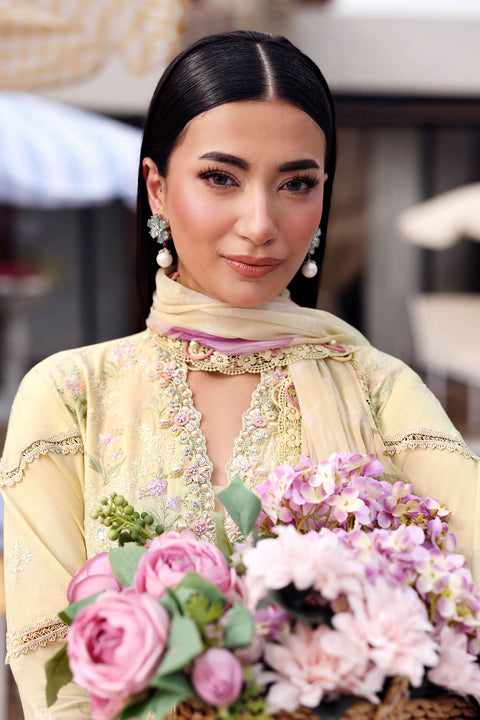 MARIA B - 3 Piece Unstitched Embroidered Lawn Suit - MPT-3001-A
