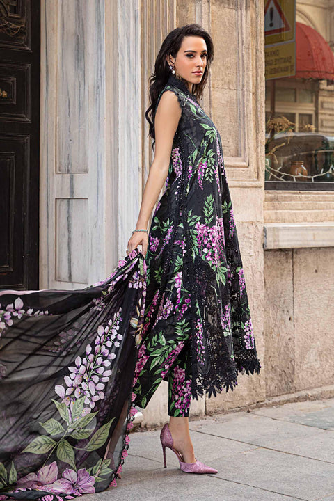 MARIA B - 3 Piece Unstitched Chickenkari Embroidered Printed Lawn Suit | MPT-01