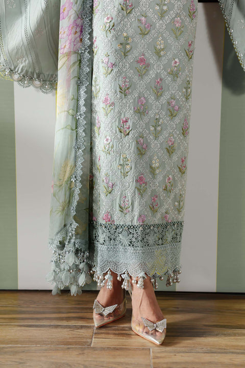 MARIA B - 3 Piece Unstitched Embroidered Lawn Suit - MPT-3001-B