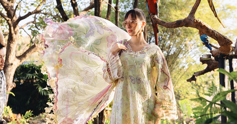 Maria b - 3 Piece Unstitched Embroidered Lawn Suit :MPT-2901-B