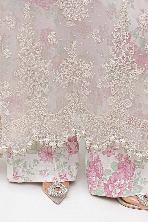 Maria B - 3 Piece Unstitched Embroidered Chiffon Suit | MPC-25-101