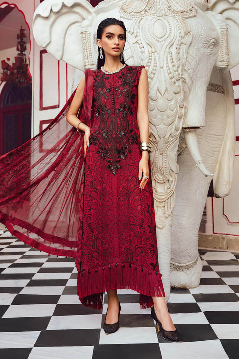 MARIA B - 3 Piece Embroidered Khaddar MPT-2702-A