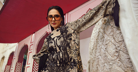 MARIA B - 3 Piece Embroidered Khaddar MPT-2702-B