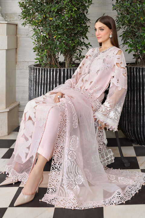 Maria b - 33 Piece Unstitched Embroidered Lawn Suit - EL-26-02