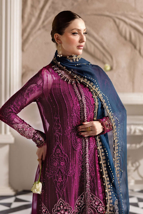 Maria B - 3 Piece Embroidered Chiffon Suit | MCS-25-102