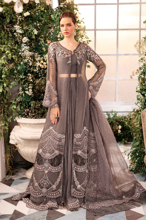 MARIA B - 3 Piece Unstitched Embroidered Organza Suit | BD-2902