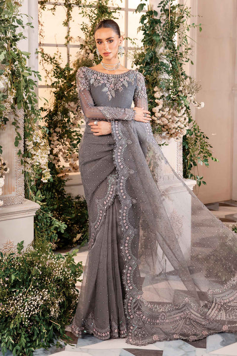 MARIA B - 3 Piece Unstitched Embroidered Organza Suit | BD-2902