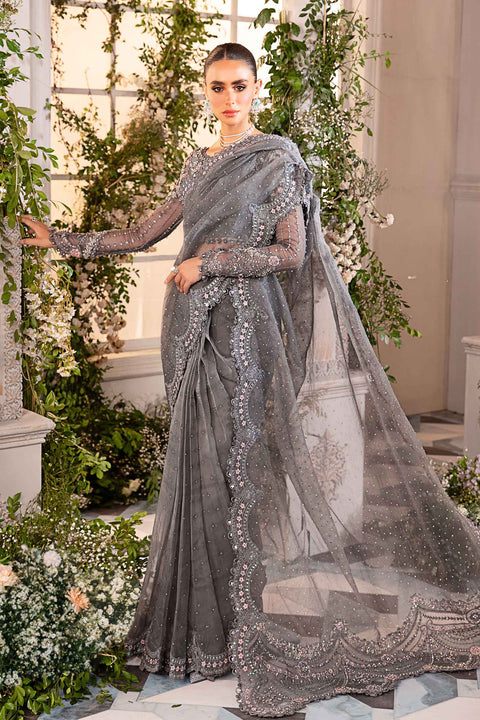 MARIA B - 3 Piece Unstitched Embroidered Organza Suit | BD-2902