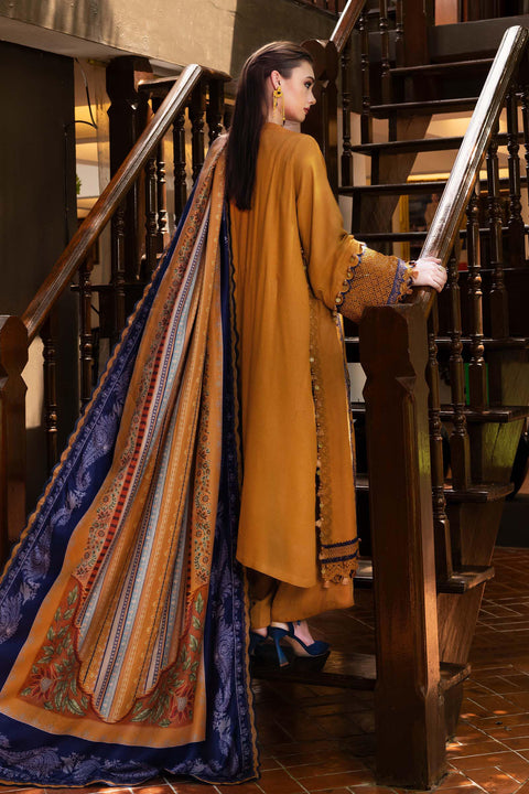 Maria b - 3 Piece Unstitched Embroidered Jacquard Lawn Suit :D-2803-A