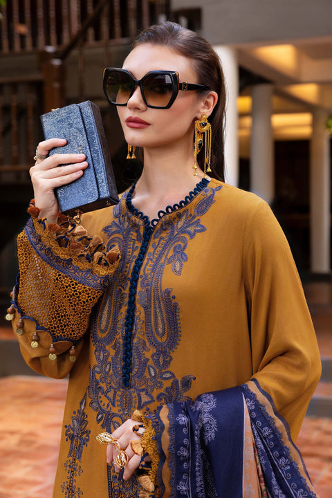 Maria b - 3 Piece Unstitched Embroidered Jacquard Lawn Suit :D-2803-A