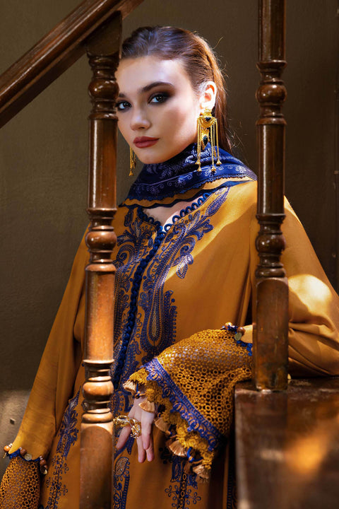 Maria b - 3 Piece Unstitched Embroidered Jacquard Lawn Suit :D-2803-A