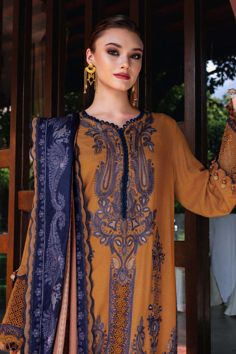 Maria b - 3 Piece Unstitched Embroidered Jacquard Lawn Suit :D-2803-A