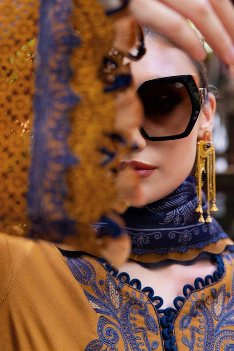 Maria b - 3 Piece Unstitched Embroidered Jacquard Lawn Suit :D-2803-A