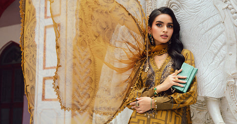 MARIA B - 3 Piece Unstitched Embroidered Lawn Suit | MPT-2703-A