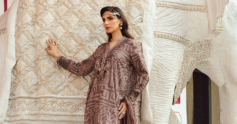 MARIA B - 3 Piece Unstitched Embroidered Lawn Suit | MPT-2703-B