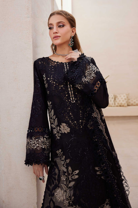 Maria.B 3 Piece Unstitched Embroidered Paper Cotton Suit | EID LAWN-25-03