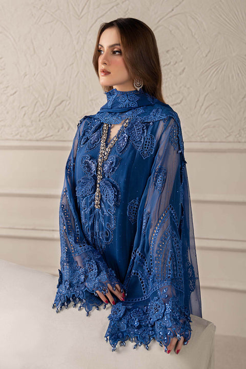 MARIA B - 3 Piece Embroidered Chiffon Suit | MCS-25-103