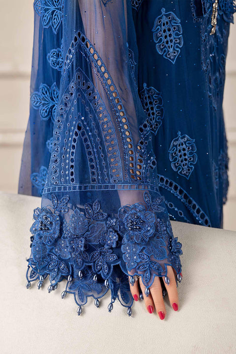 MARIA B - 3 Piece Embroidered Chiffon Suit | MCS-25-103