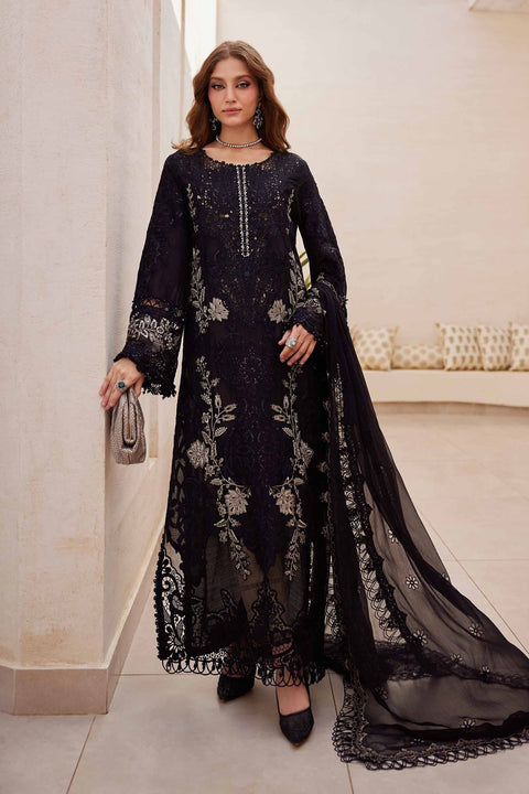 Maria.B 3 Piece Unstitched Embroidered Paper Cotton Suit | EID LAWN-25-03