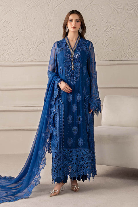 MARIA B - 3 Piece Embroidered Chiffon Suit | MCS-25-103