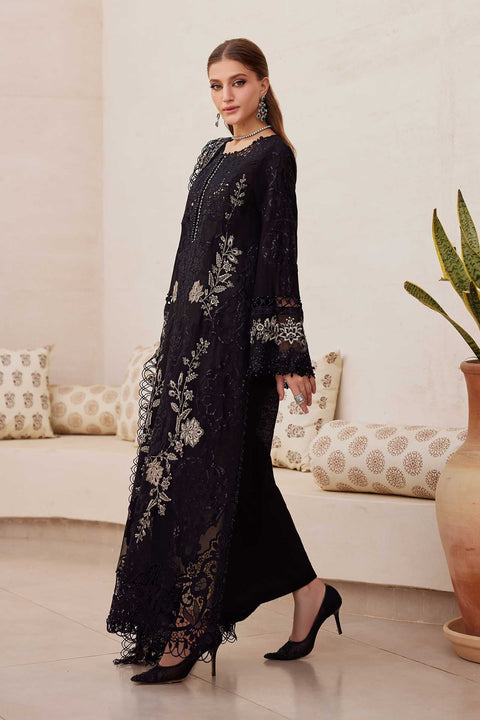 Maria.B 3 Piece Unstitched Embroidered Paper Cotton Suit | EID LAWN-25-03