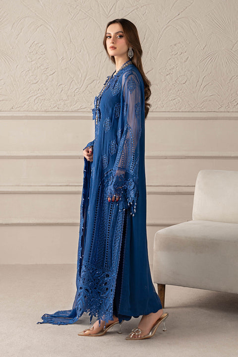 MARIA B - 3 Piece Embroidered Chiffon Suit | MCS-25-103