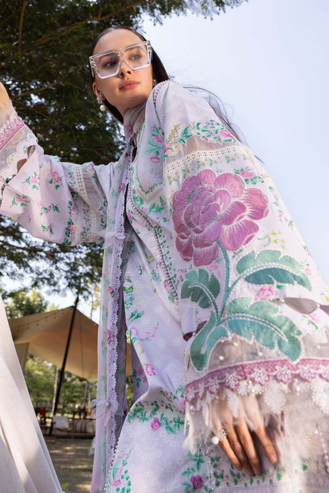 Maria b - 3 Piece Unstitched Embroidered Lawn Suit :MPT-2904-A