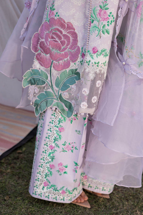 Maria b - 3 Piece Unstitched Embroidered Lawn Suit :MPT-2904-A