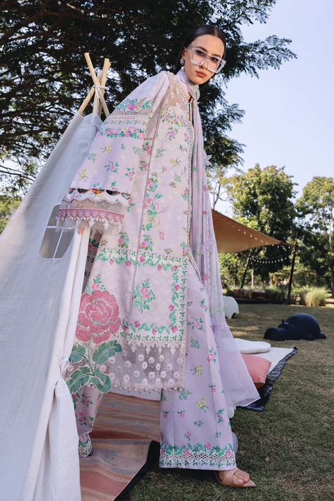 Maria b - 3 Piece Unstitched Embroidered Lawn Suit :MPT-2904-A