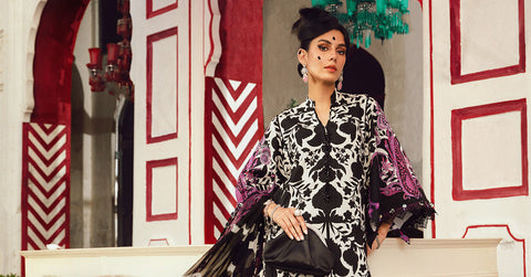 MARIA B - 3 Piece Embroidered Khaddar MPT-2704-B