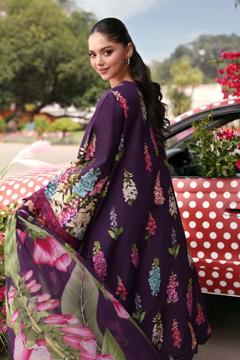 MARIA B - 3 Piece Unstitched Embroidered Lawn Suit - MPT-3005-A