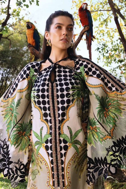 Maria b - 3 Piece Unstitched Embroidered Lawn Suit :MPT-2905-A
