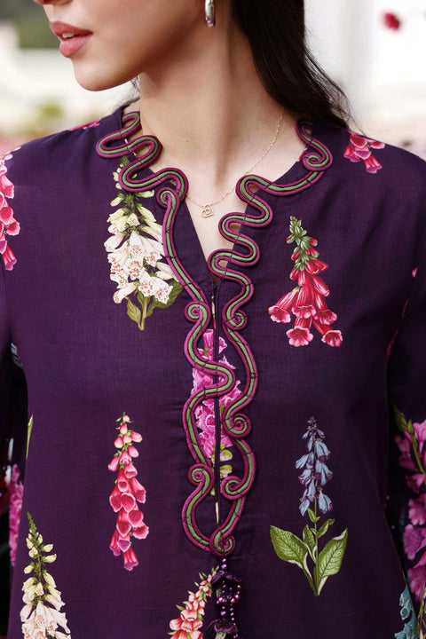 MARIA B - 3 Piece Unstitched Embroidered Lawn Suit - MPT-3005-A