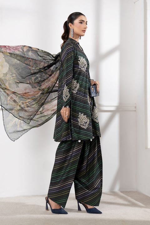 MARIA B - 3 Piece Unstitched Embroidered Lawn Suit | MPS-2705-A