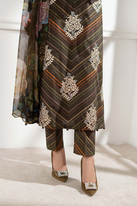 MARIA B - 3 Piece Unstitched Embroidered Lawn Suit | MPS-2705-B