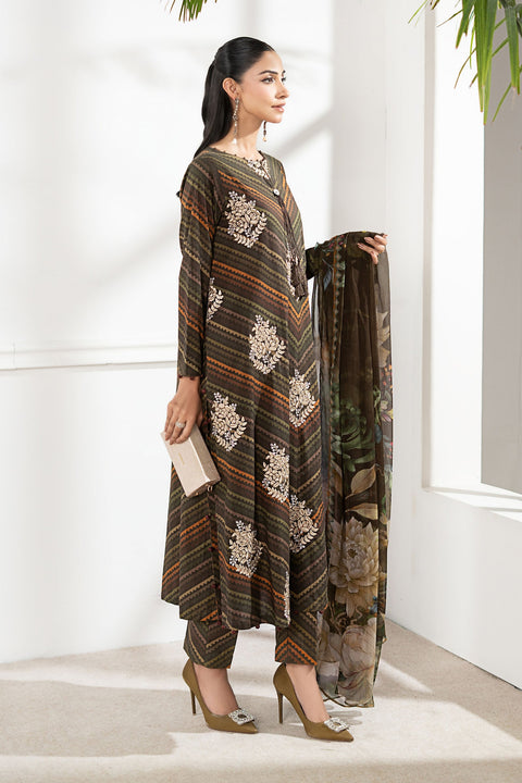 MARIA B - 3 Piece Unstitched Embroidered Lawn Suit | MPS-2705-B