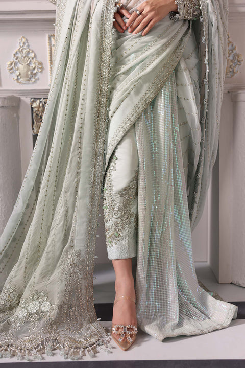 Maria b - 3 Piece Unstitched Embroidered Chiffon Suit | BD-3005