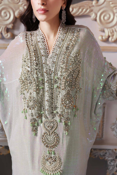 Maria b - 3 Piece Unstitched Embroidered Chiffon Suit | BD-3005