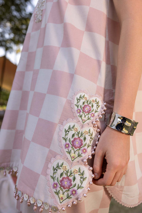 MARIA B -3 Piece Unstitched Embroidered Lawn Suit :MPT-2906-A